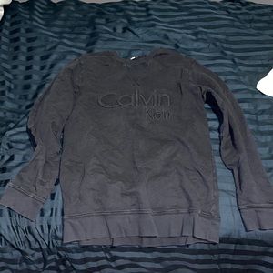calvin klein black long sleeve shirt